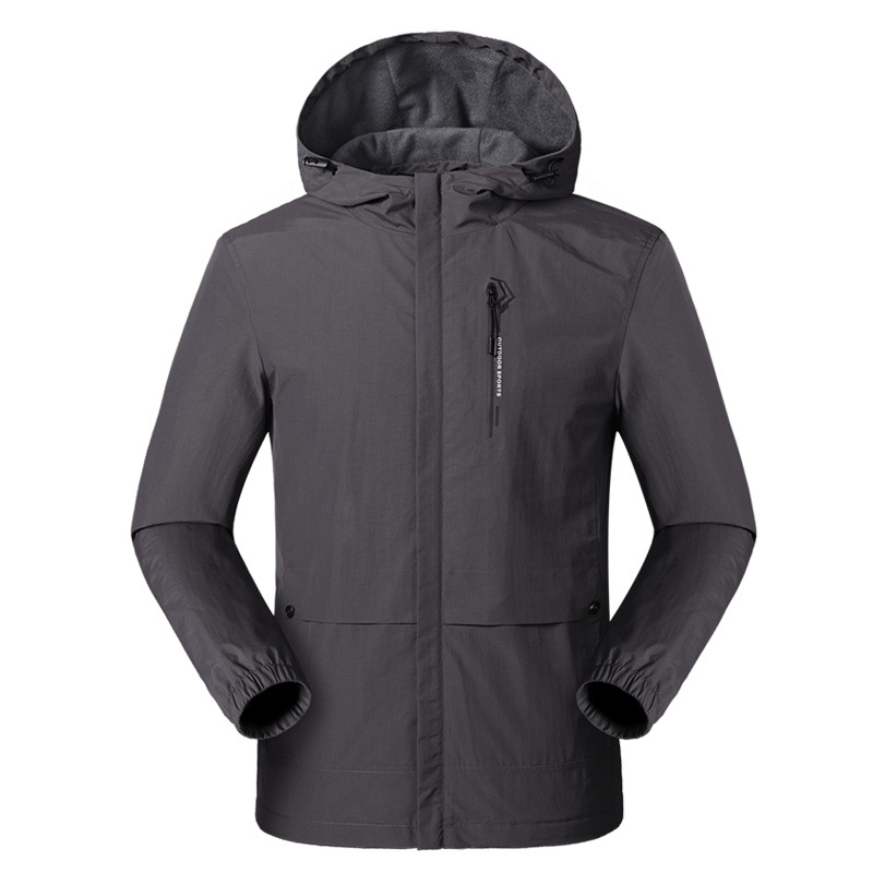 Picture of Spring, Autumn and Summer Outdoor Jacket Men's Single-Layer Thin Casual Clothing Jacket Breathable Windproof and Rainproof Jacket Mountaineering Clothing
