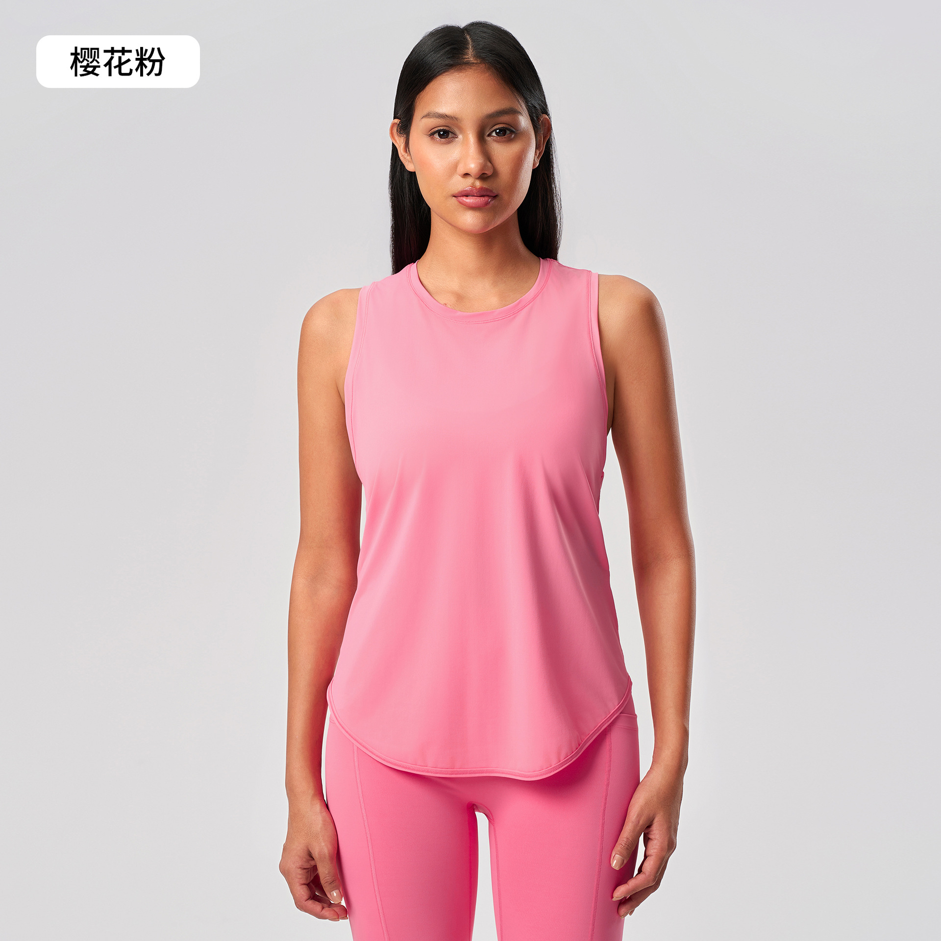 Picture of Spring and Summer New Yoga Vest T-shirt Women's Fitness Sleeveless Blouse Quick-drying Loose Yoga Top S2023