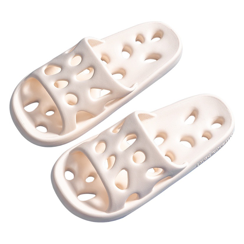 Waterproof Slippers for Women, Summer Indoor Bathroom Non-Slip Silent Shower Slippers for Men, Lightweight