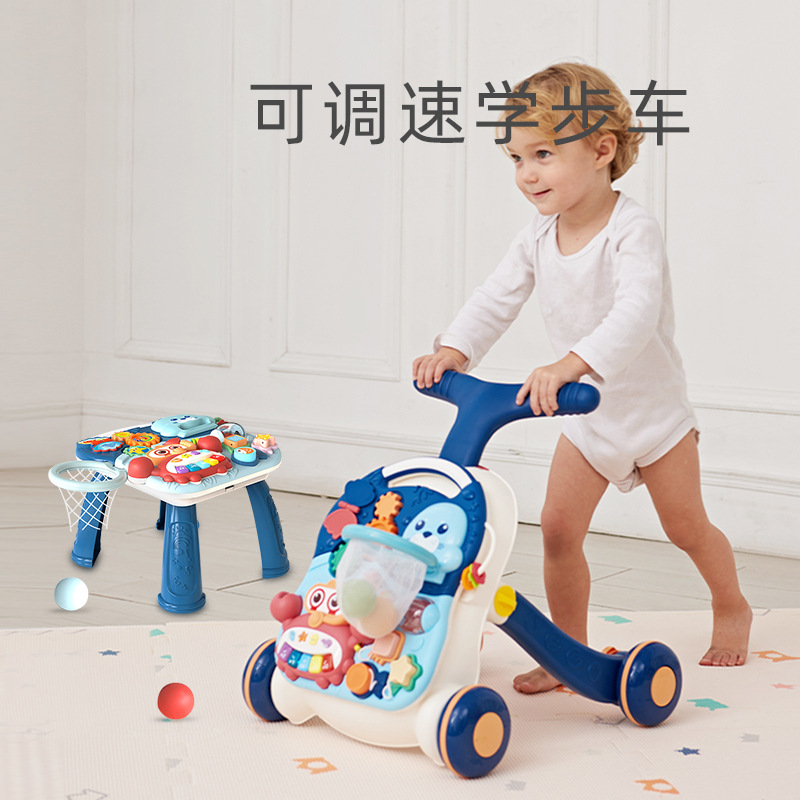 Baby Walker Baby Stroller Kidsren's Multi-Functional Walker Anti-Rollover 6-7-18 Months 1 Year Old