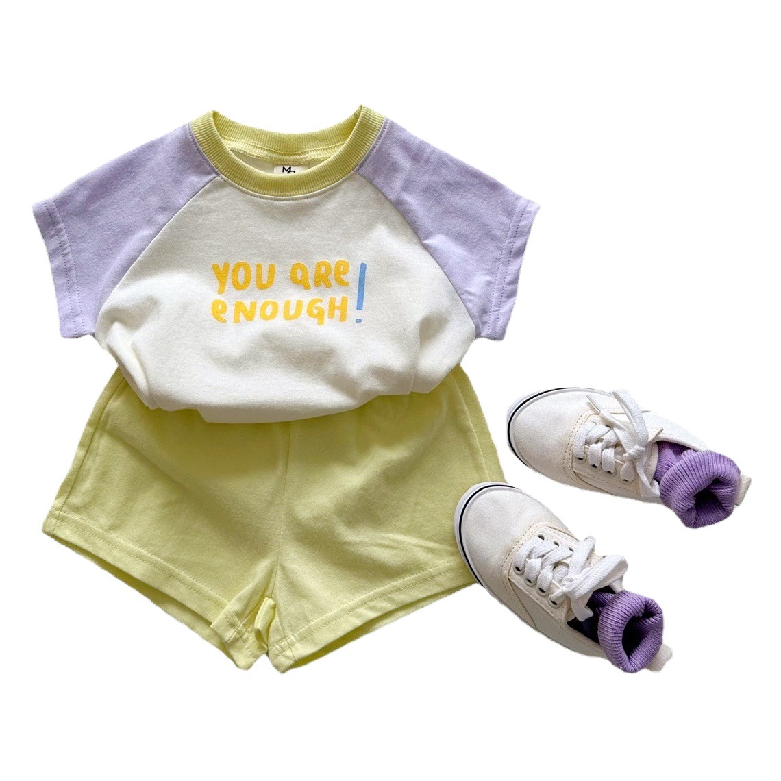 Baby Set Boys' Thin Korean Style Children's Clothing Baby Clothes Summer Girls' Two-Piece Set Children's Summer Fashion