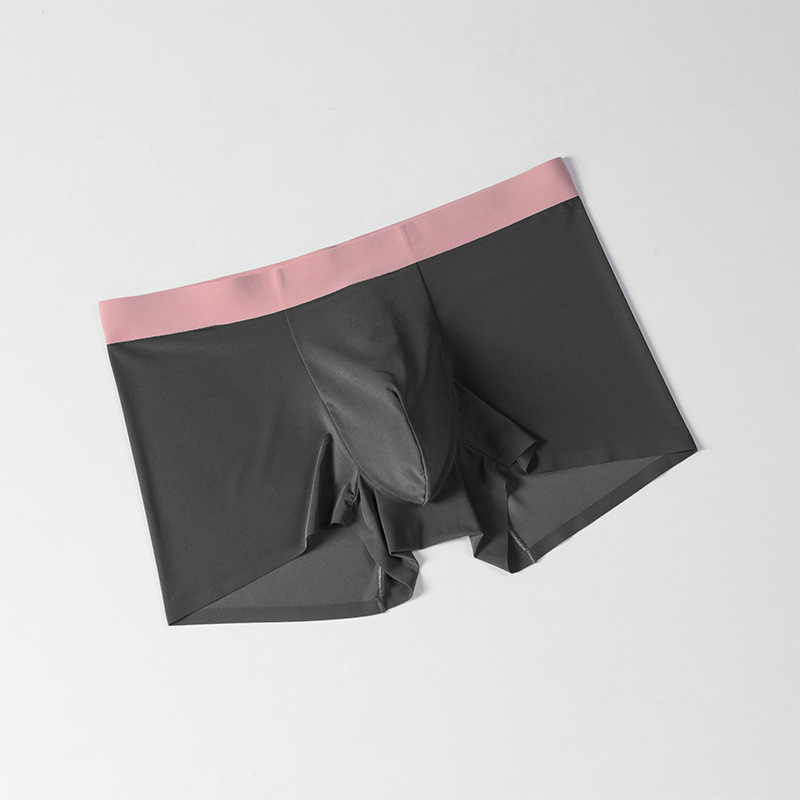 Picture of 2025 New Summer Ice Silk Underwear Men's Ultra-Thin Seamless Men's Underwear Ice Silk Large Size Boxer Briefs Men's Wholesale