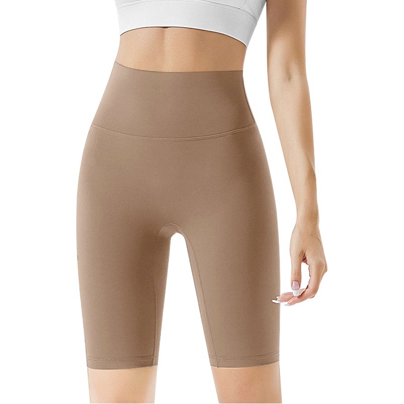 Summer Sports Yoga Pants Women's High Waist Hip Lifting Pants Naked Running Fitness Yoga Lulu Shorts Riding Pants