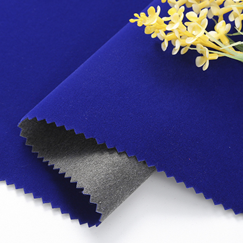 Preferred Supply of Royal Blue Spunlace Bottom Plush Jewelry Box Lined with Velvet Adhesive Self-Adhesive Flocking Cloth