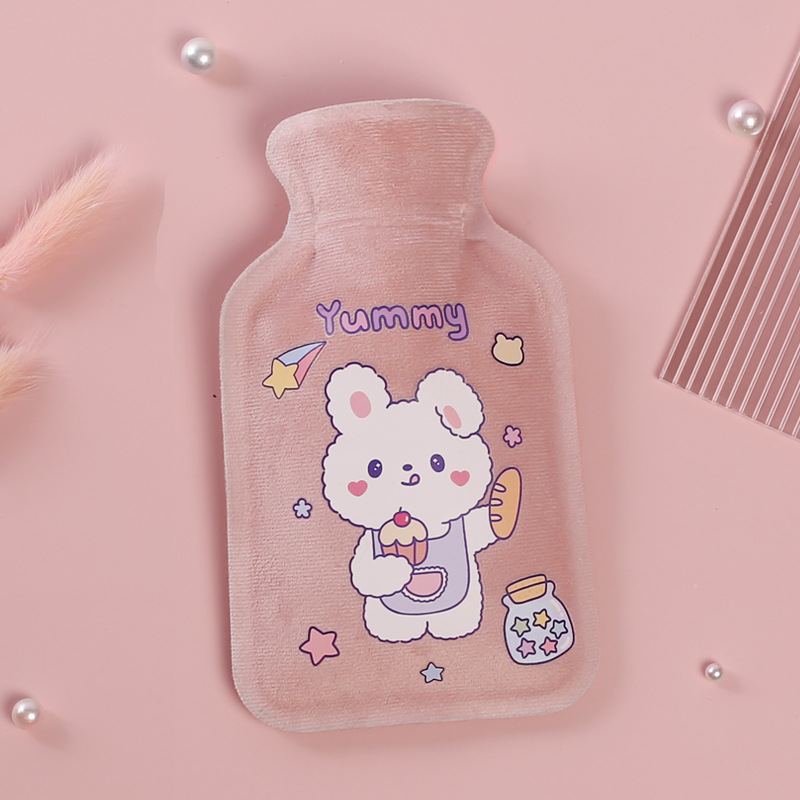 Picture of Customized new short plush hot water bag filled with water hot water bag filled with water hot water bag printed LOGO hand warmer