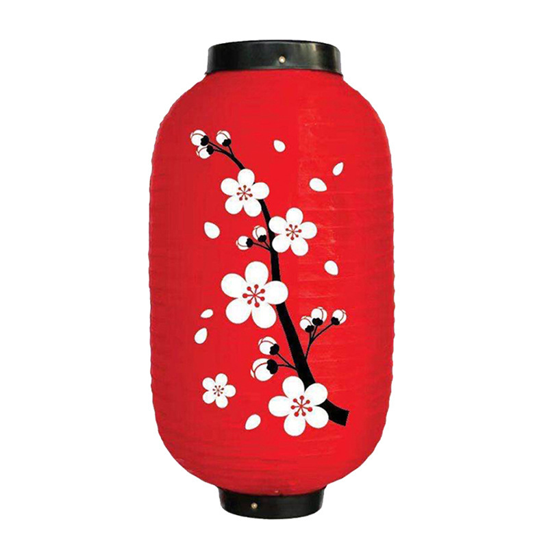 Picture of Wax gourd lantern outdoor lantern waterproof festive silk cloth plum blossom lantern wholesale Japanese and Korean folding peach blossom Lantern