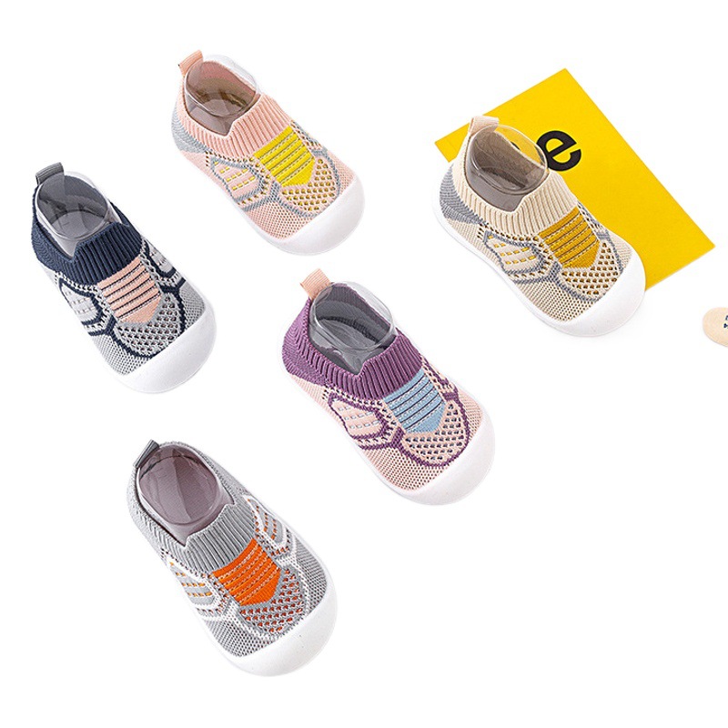 Amazon Same Baby Toddler Shoes Breathable Low-top Flying Woven Children's Shoes Summer Mesh Cross-border Children's Floor Shoes