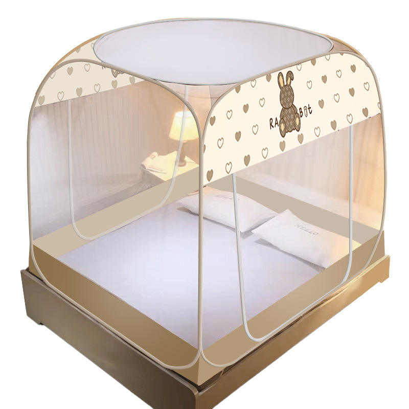 Picture of Yurt mosquito net installation-free cross-border household dormitory foldable zipper dustproof bottomless manufacturers foreign trade wholesale