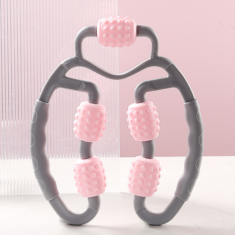 Picture of Five-wheel ring leg clamp muscle relaxation massage leg device calf muscle massage stick yoga home thin leg device