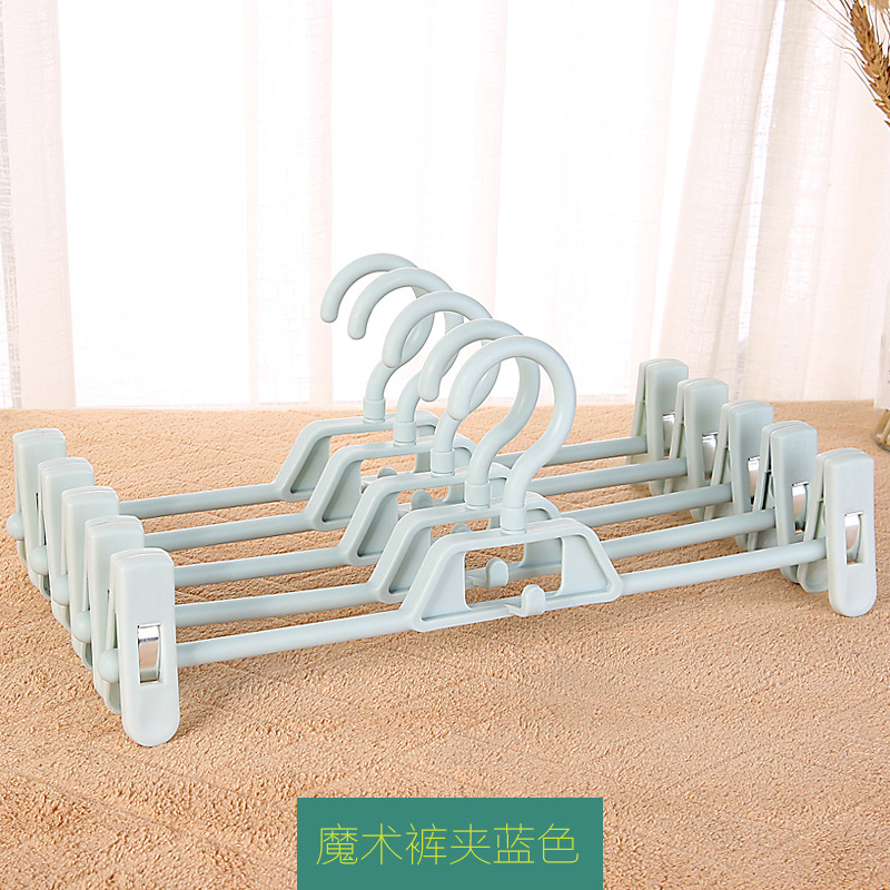 Picture of Non-slip plastic pants rack pants clip wholesale clothing store pants rack rotating hanger pants hanger clip skirt clip