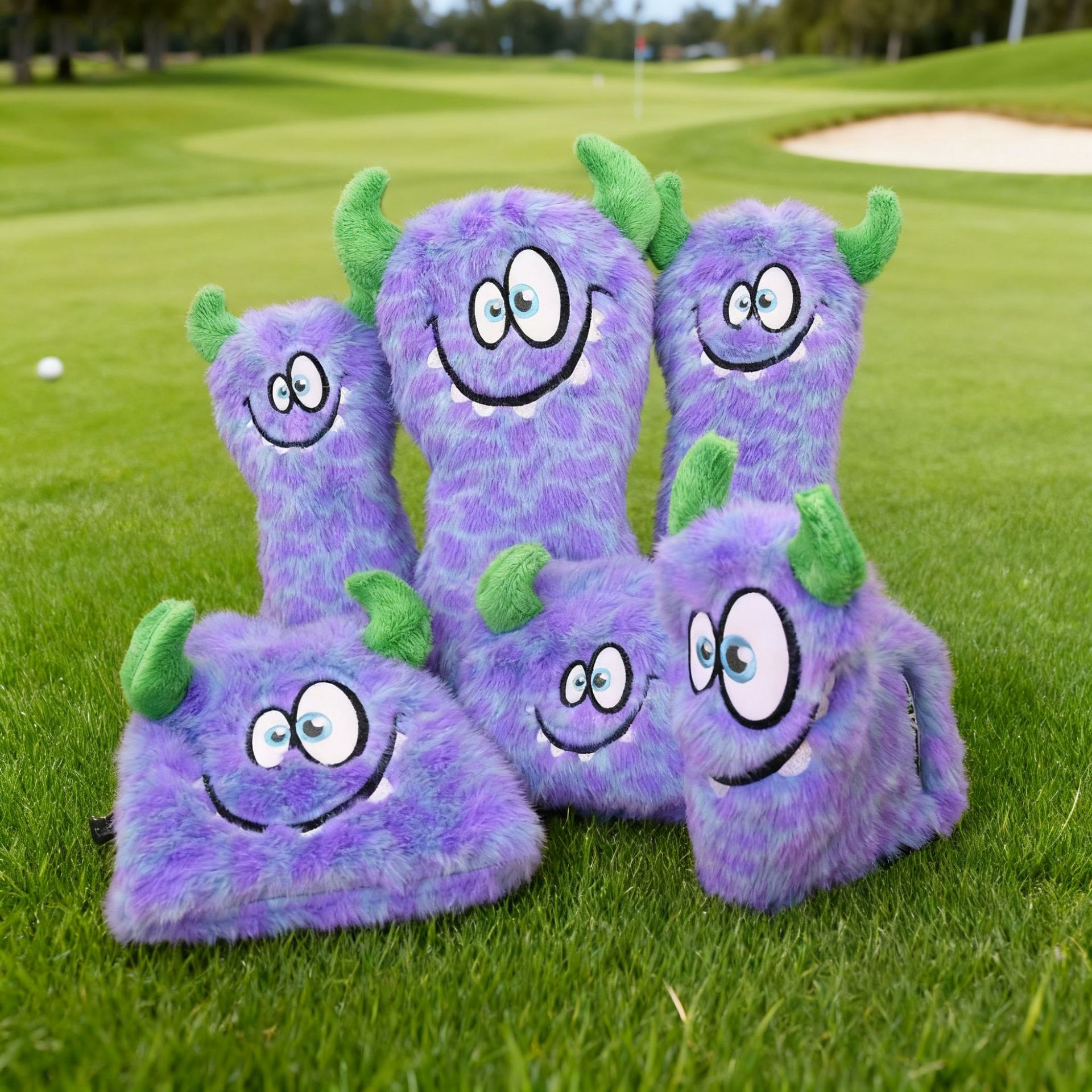 New cross-border e-commerce factory direct golf club cover protective cover golf accessories plush monster suit