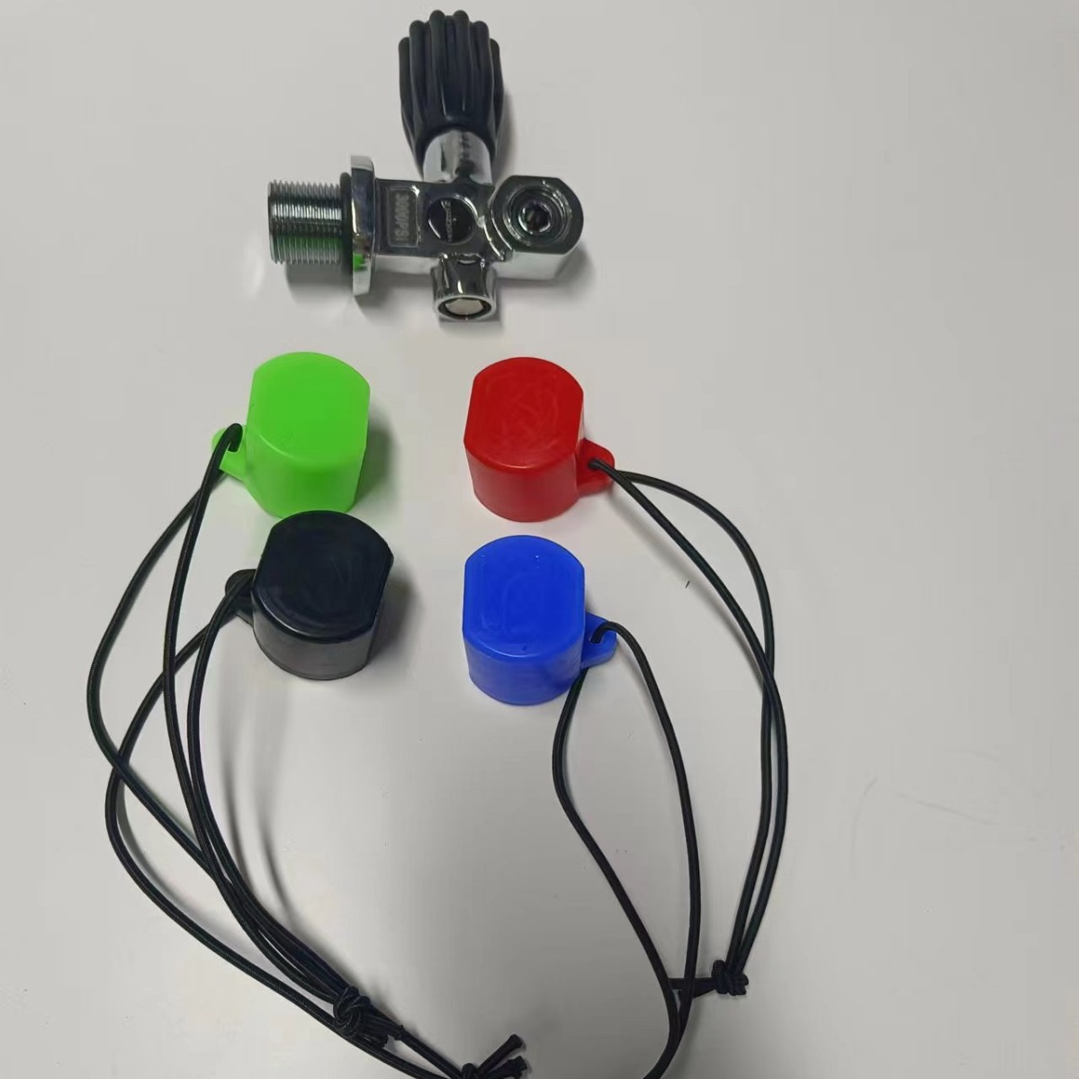 Diving K-Type Cylinder Valve Head Protective Cover Bottle Head Valve Dust-Proof Outer Cover Multi-Color Rubber Valve Protective Cap Cover Anti-Fouling