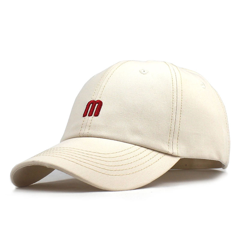 Casual letter m baseball cap outdoor sports cap sun hat men and women summer hat wholesale adult hat