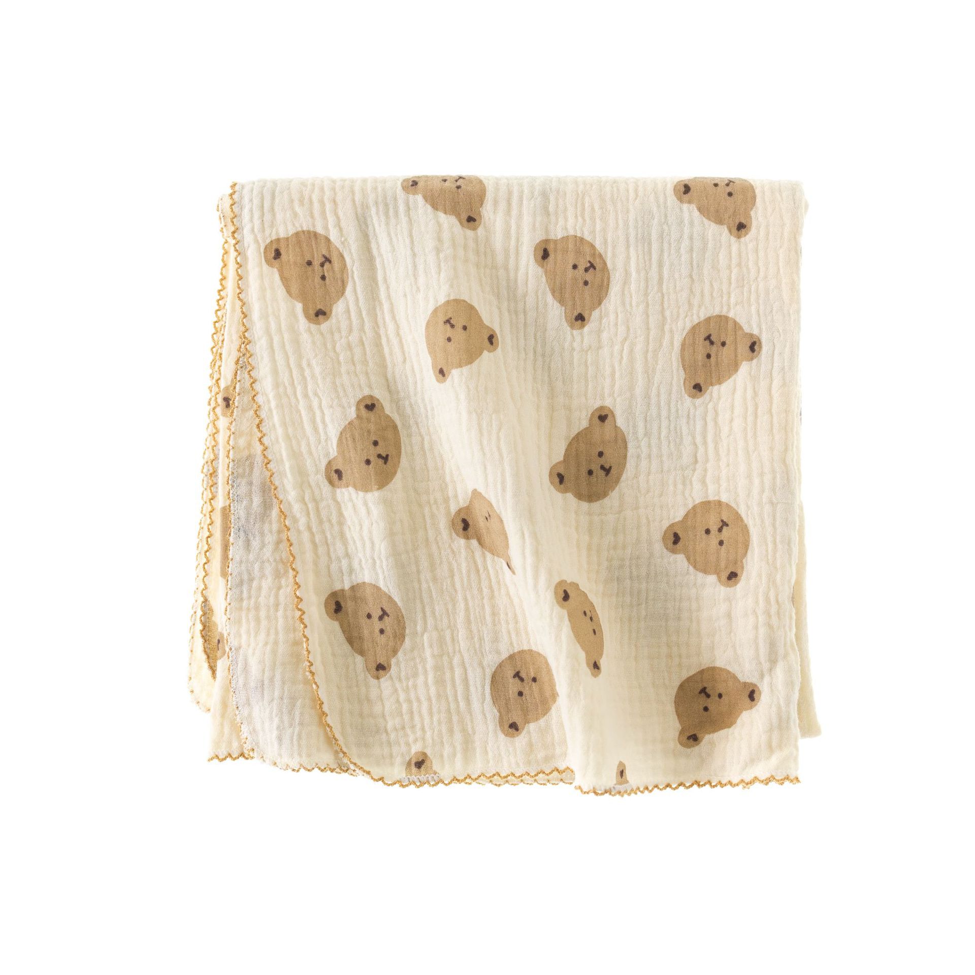 Picture of Newborn Cartoon Bag Single and Double Gauze Bath Towel Baby Four-Layer Cotton Yarn Bag Baby Blanket Children's Bag Towel
