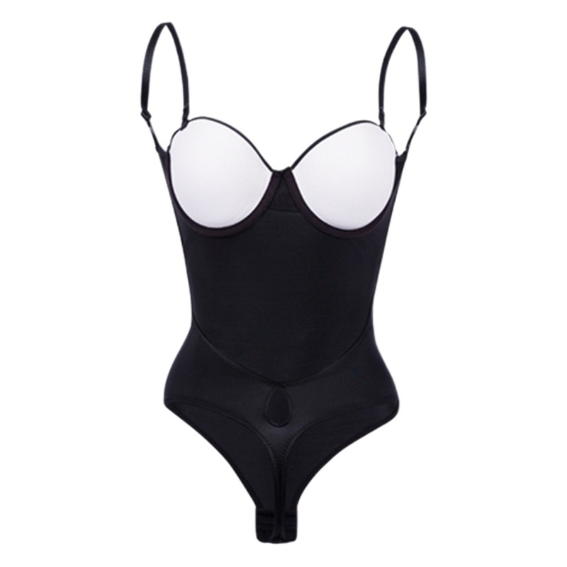 Plus Size Cross-Border E-Commerce Aliexpress Supply One-Piece Shapewear Sexy Camisole Backless Shapewear Bra Cup