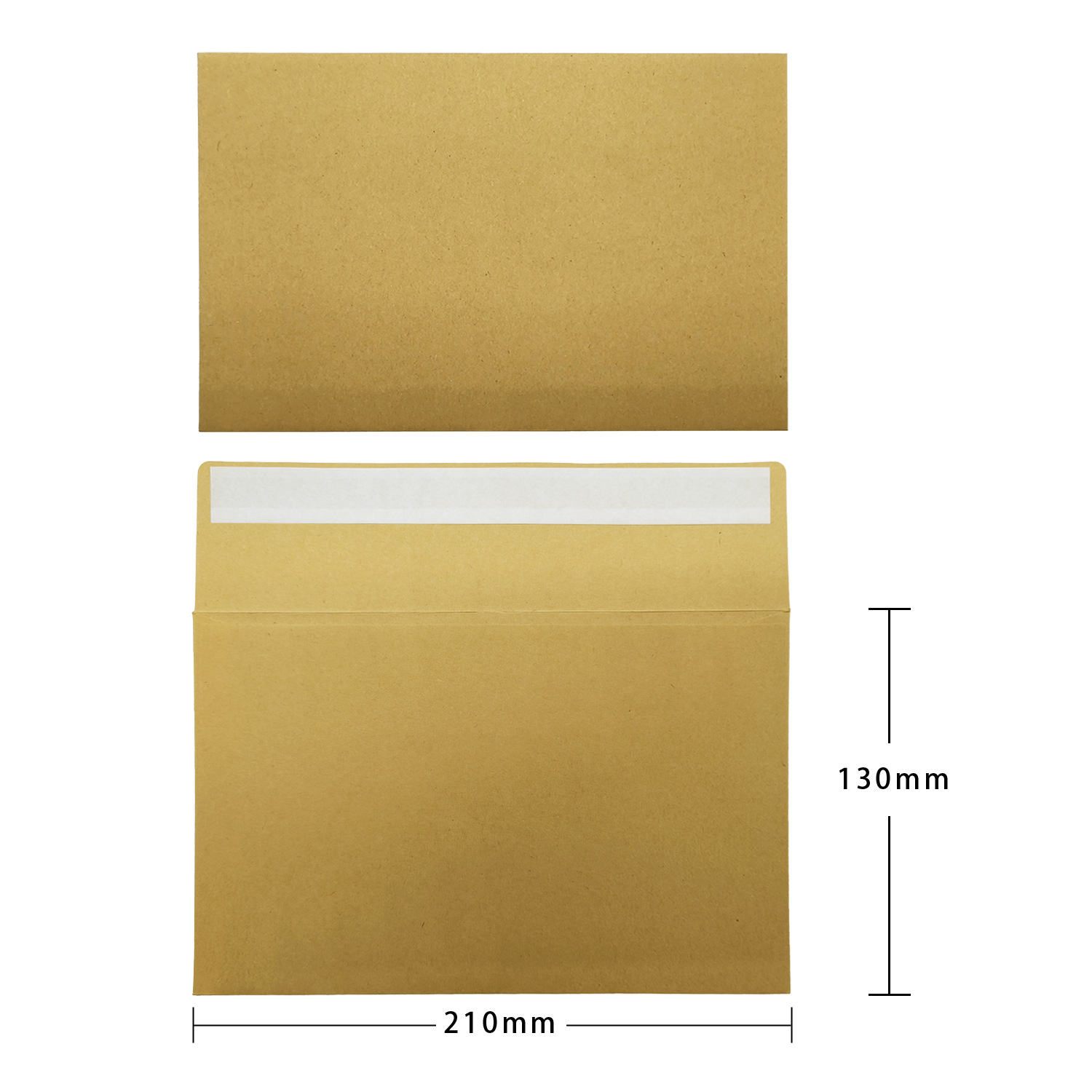 Picture of White Greeting Card Invitation Letter Wedding Invitation Envelope Thickened Plain Color Retro Western Style Invitation Card Kraft Paper Envelope Bag