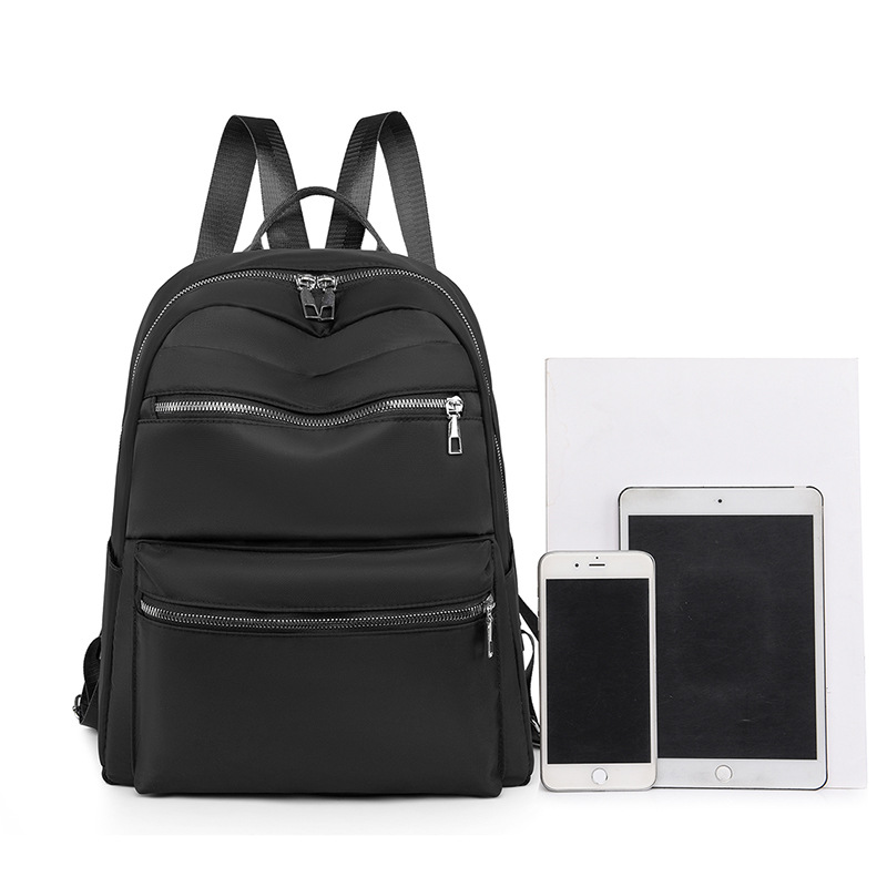 Picture of New Waterproof Nylon Cloth Bag Large Capacity Women's Backpack Junior High School Student Schoolbag Korean Style All-match General Bag