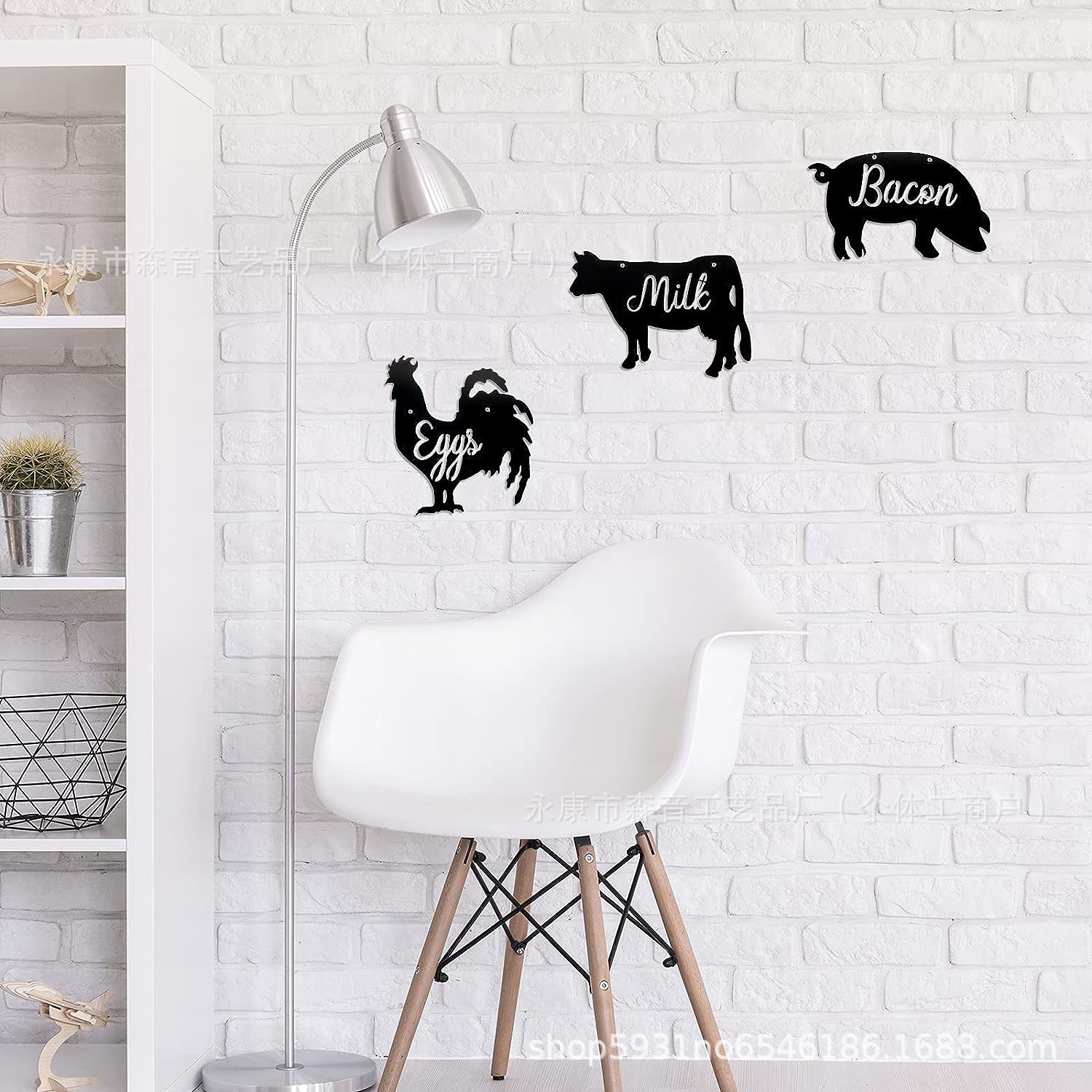 Picture of Wall decoration crafts pendant animal combination Laser cutting silhouette cross-border exclusive for Amazon hot sale