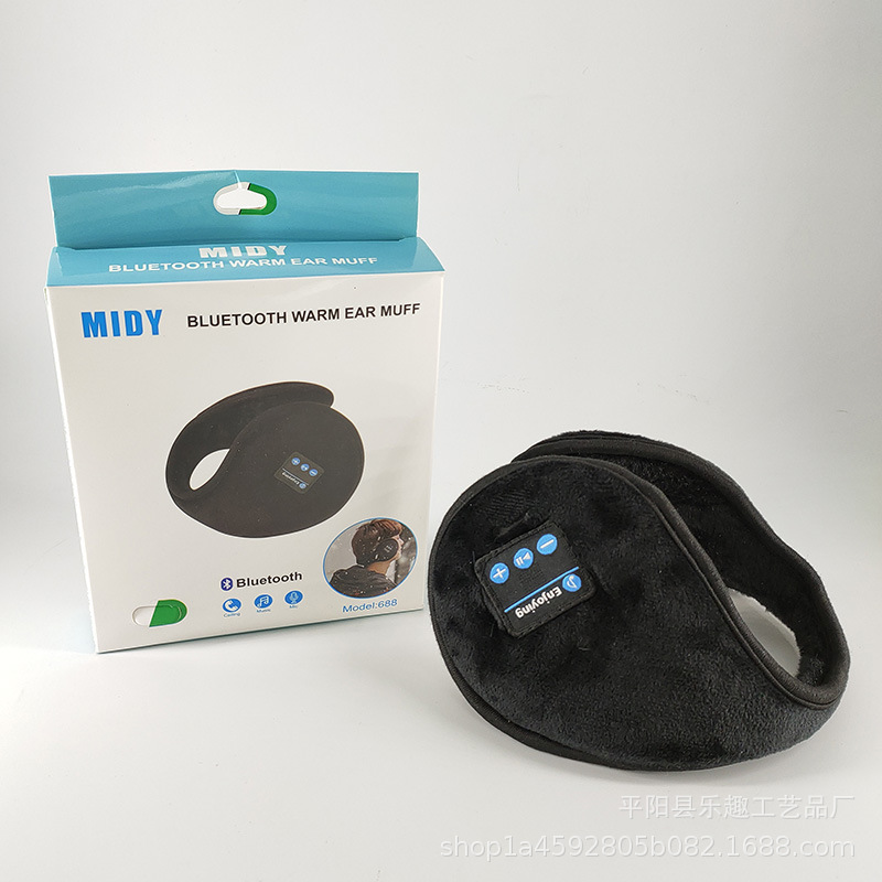Cross-Border Bluetooth Music Earmuffs Smart Wireless Music Sports Earmuffs Winter Warm Earmuffs Headphones Plus Velvet