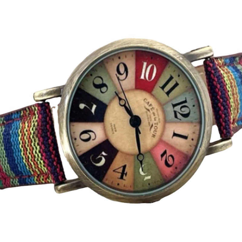 Colorful bohemian hippie watch multicolour rainbow pattern Watches