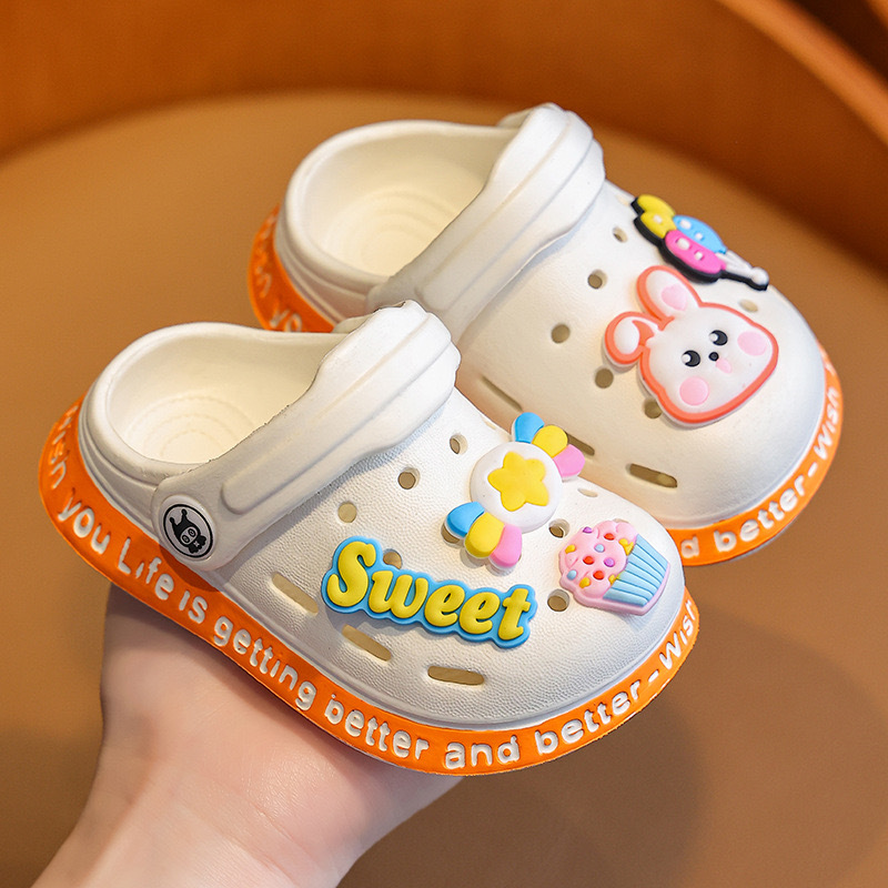 Eva Kidsren's Slippers Summer Indoor Non-Slip Soft Baby Boys' Clogs Closed-Toe Infant Girls' Sandals