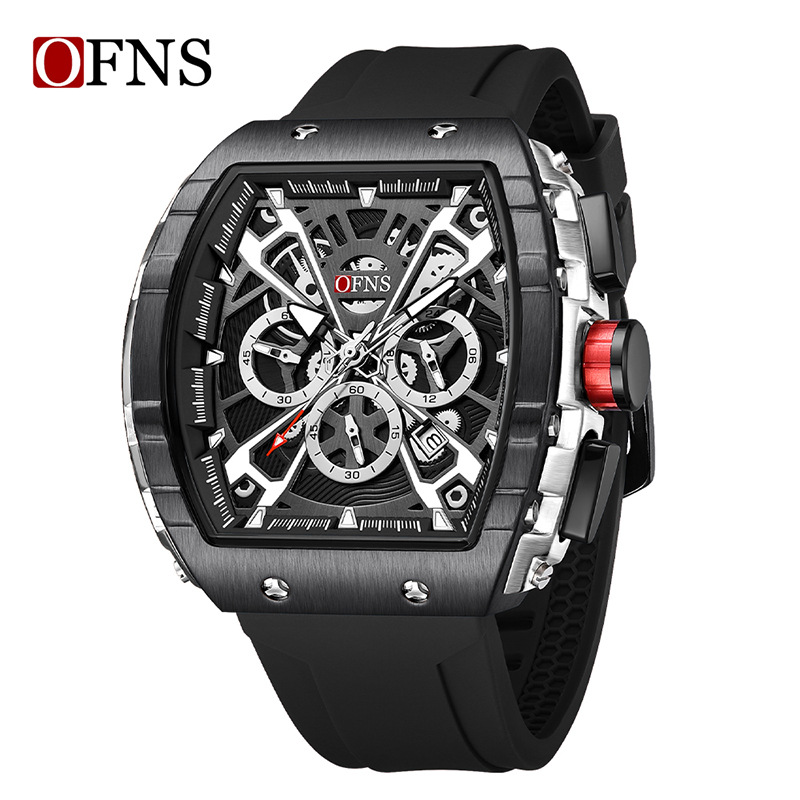 Picture of O'Fani's Foreign Trade Live Selling Business Watch Creative Barrel-shaped Personality Watch Waterproof Men's Quartz Watch
