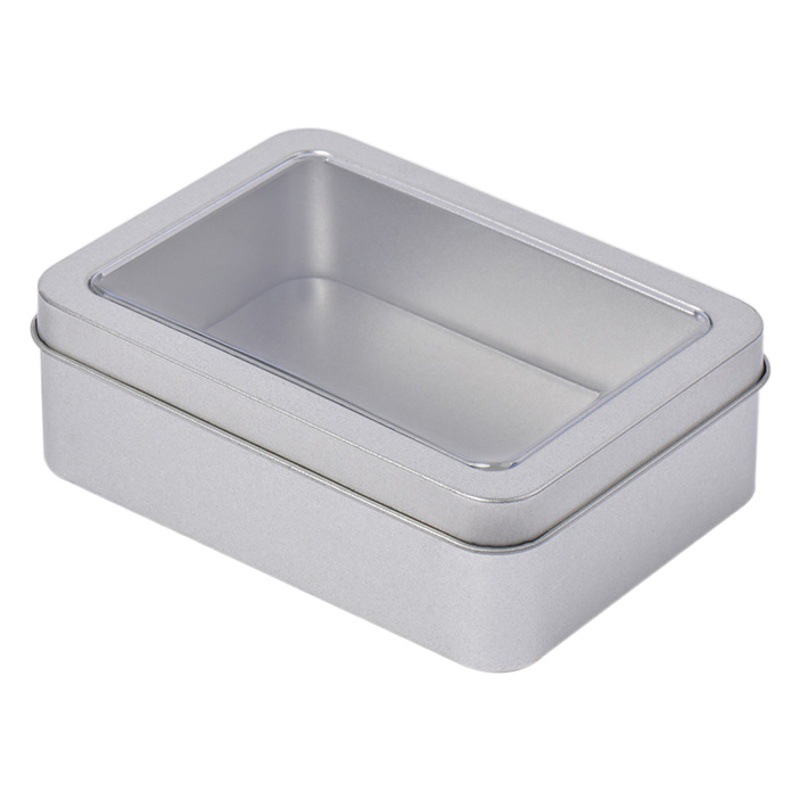 Tinplate box hardware bearing finger cutter tool storage box metal frosted printable rectangular iron box packaging