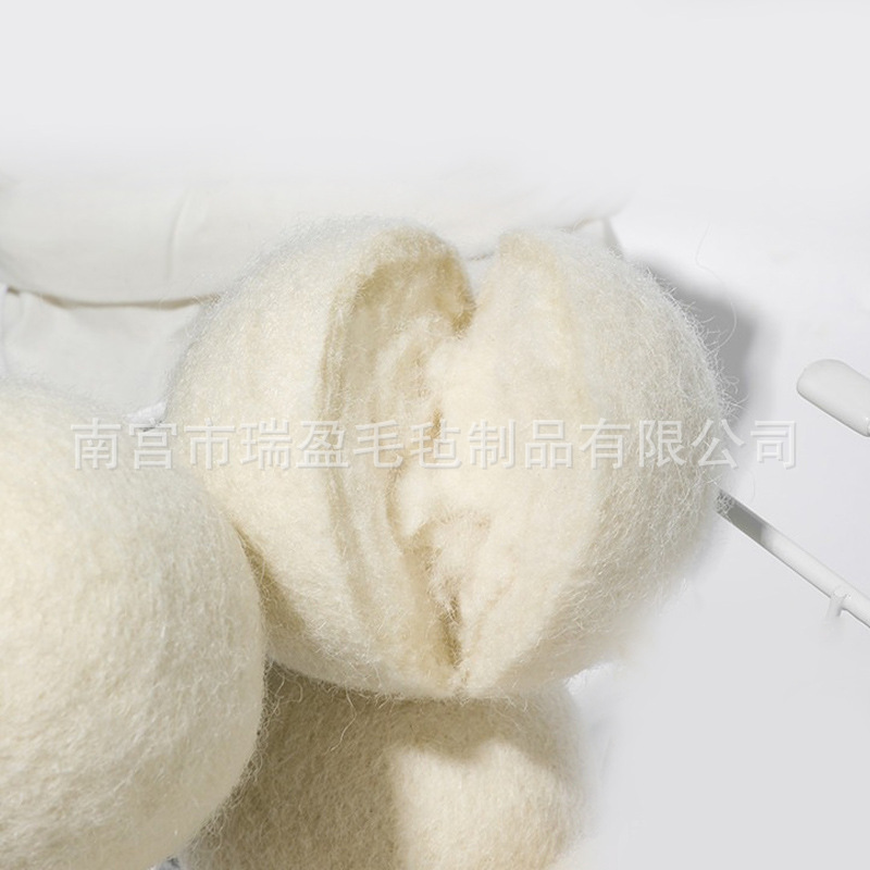 Picture of Cross-border supply felt ball clothes drying anti-winding laundry ball in stock 7cm 7.5cm wool drying ball
