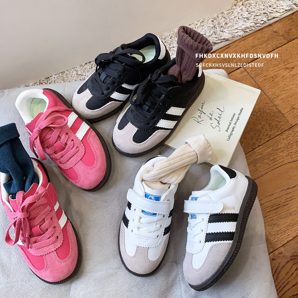 2025 Spring and Autumn Children's Shoes Children's 1-3-6-12 Years Old Children's sneaker and Girls' German Training Shoes Boys' Baby Board Shoes