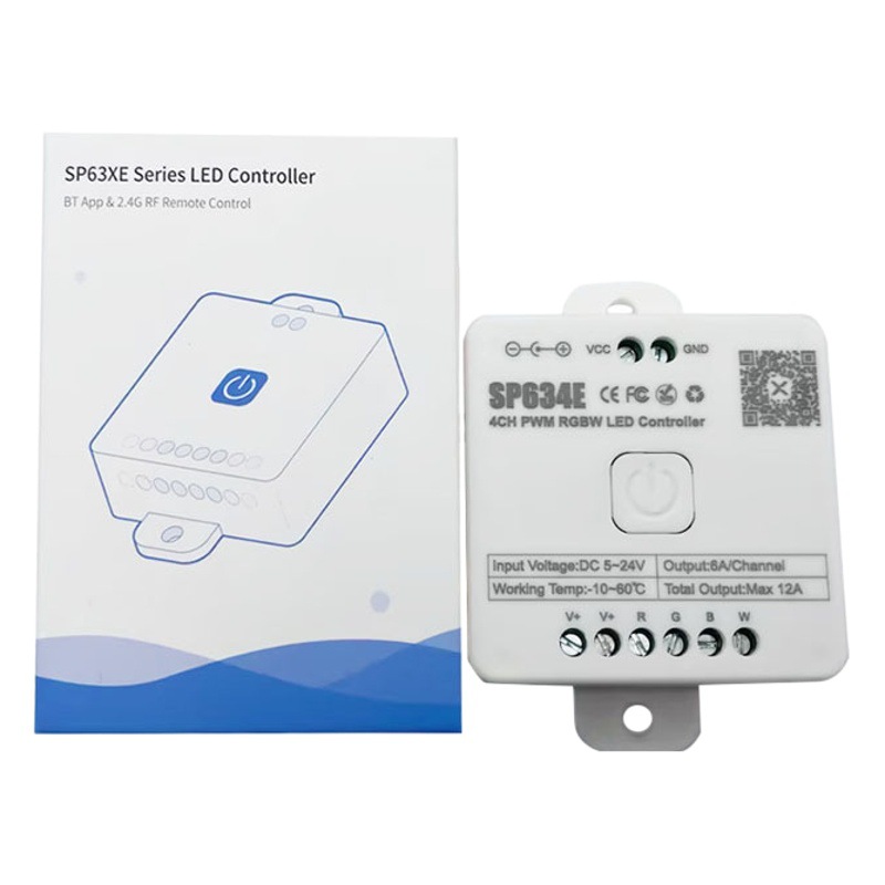 Picture of SP634E 4CH colorful RGBW LED controller Bluetooth music APP controller group function 5-24V