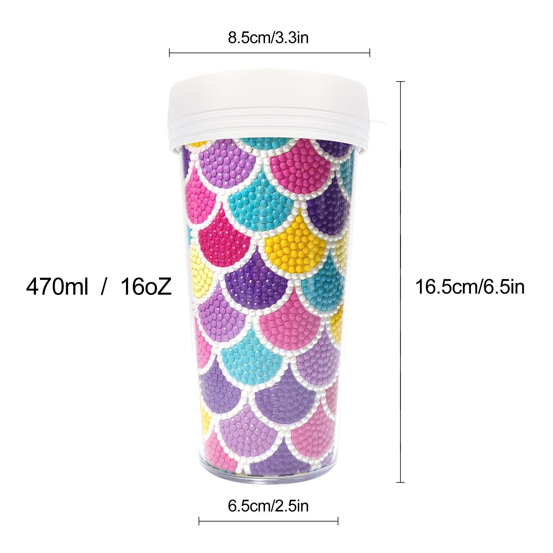 Picture of Diamond Painting Peripherals, New and Unique Cups, Cross-Border Supply, Diamond Stickers, Embroidery, DIY Handmade Full Diamond Creative Decorative Paintings Wholesale