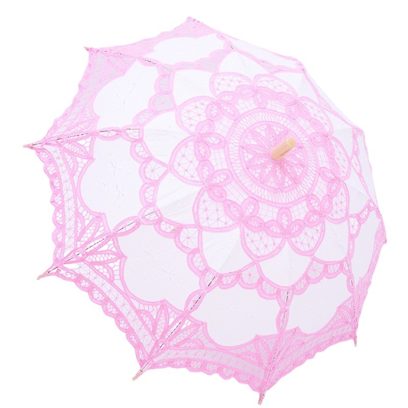 Craft Umbrella, Lace Umbrella, Lace Umbrella, Dance Props, Photography, Wedding Embroidery, European Princess Crocheted Cotton Umbrella