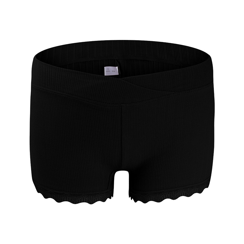 Picture of Pregnant Women's Safety Pants, Anti-Exposure, Threaded Lace, Pure Cotton, Low-Waisted, Thin Bottoming Boxer Briefs, Two-In-One