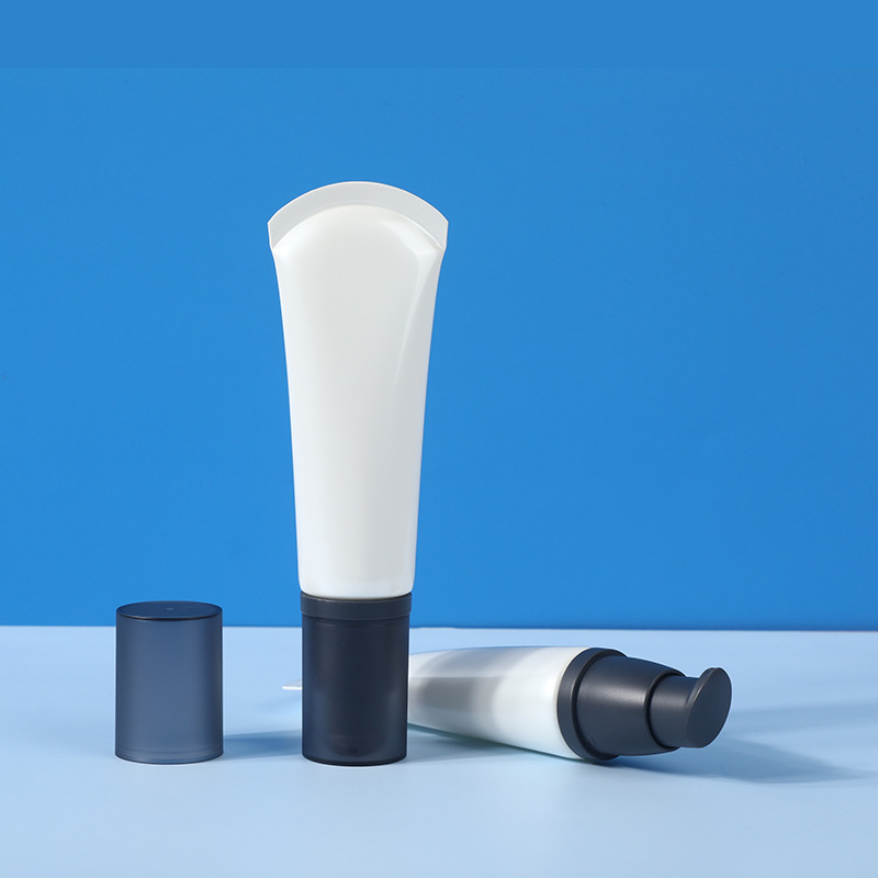 New Products Duckbill Pump Head Cosmetic Hose Facial Cleanser Body Cream Sunscreen Hand and Foot Cream Foundation BB Cream Package Material