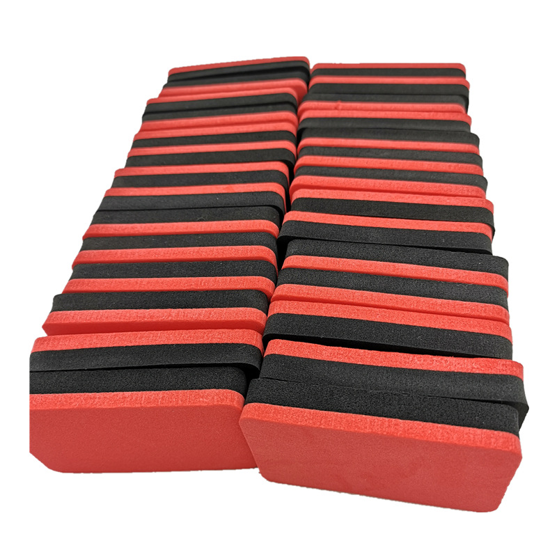 Dongtai Table Tennis Racket Cleaning Sponge Wipe Spot Direct Sales Eva Latex Red and Black Soft Waterproof and Water-Absorbent Artifact