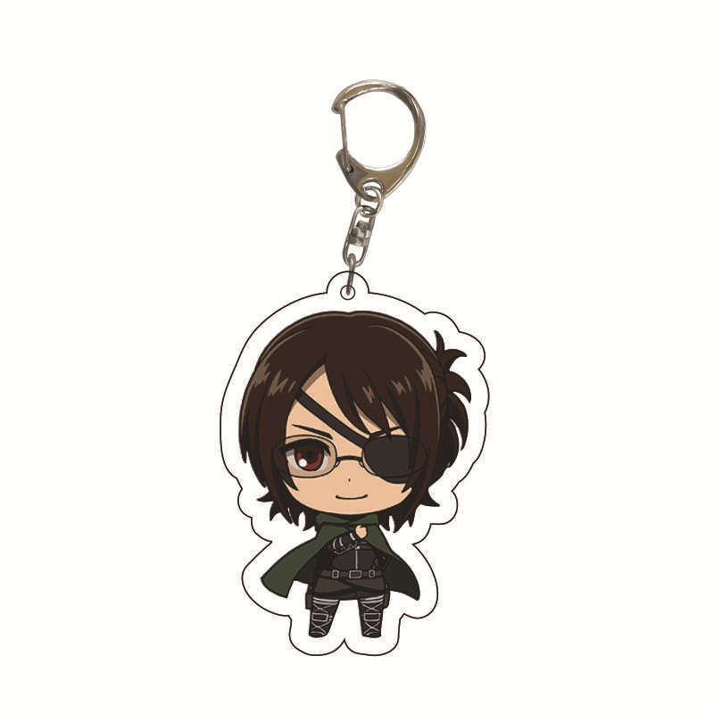Picture of Attack on Titan Peripheral Pendant Comic Alan Will Soldier Double-Sided Acrylic Keychain School Bag Cross-Border