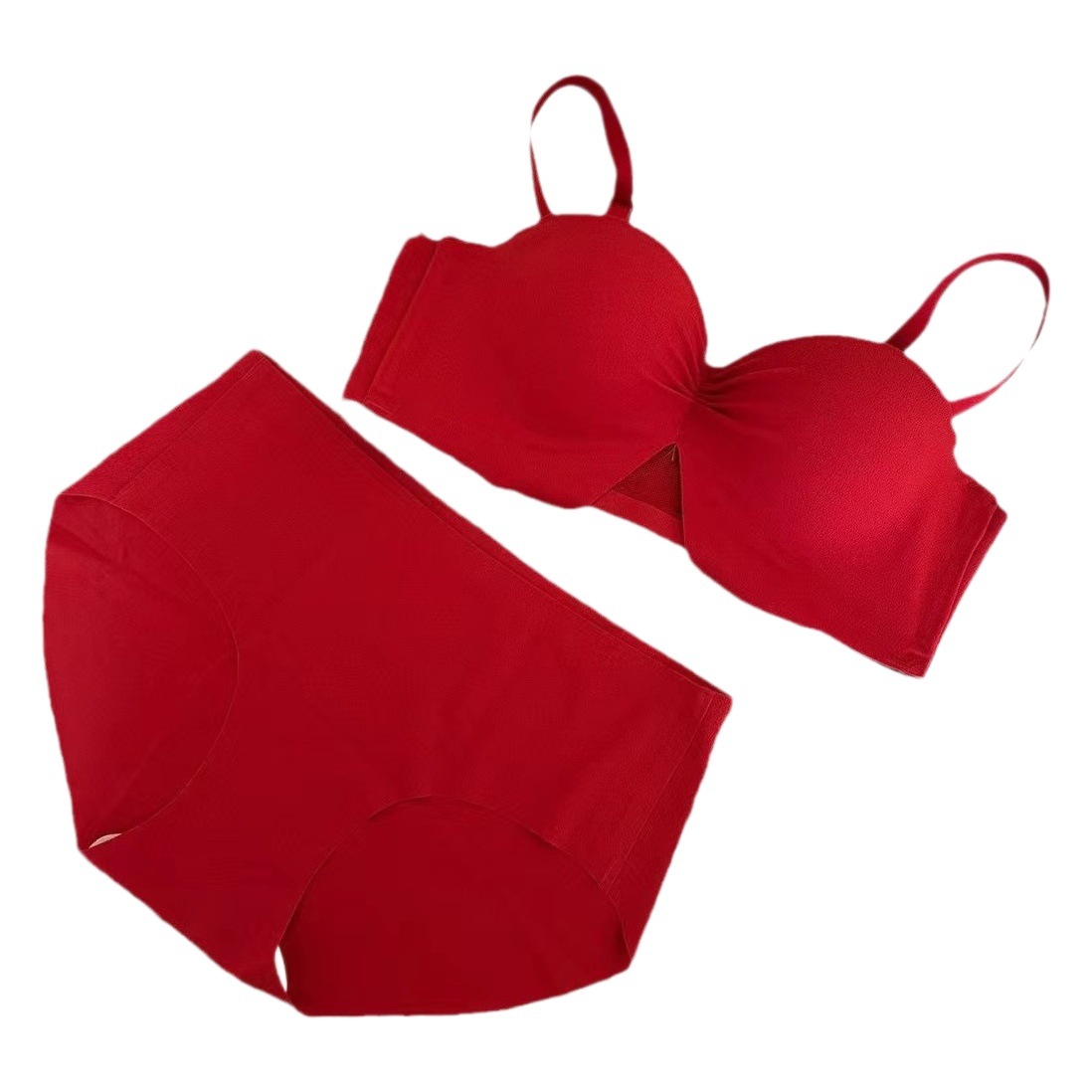 C09 Sexy Pleated Half-Cup Strapless Bra for Young Girls, Small Bust, Flat Chest, Push-Up, Wireless, Soft and Comfortable Bra