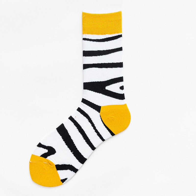 Picture of Mid-Calf Trendy Socks, Fashionable and Comfortable, Elegant Couple Socks, Long Socks for Export, Trendy Oil Painting Style, Jk Internet Celebrity High Socks, Wholesale