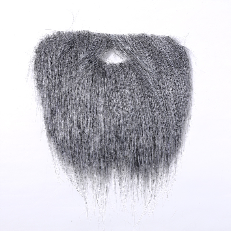 Picture of Amazon Halloween Beard Santa Claus Big Beard White Long Hair Black Big Beard Party Beard Dress up