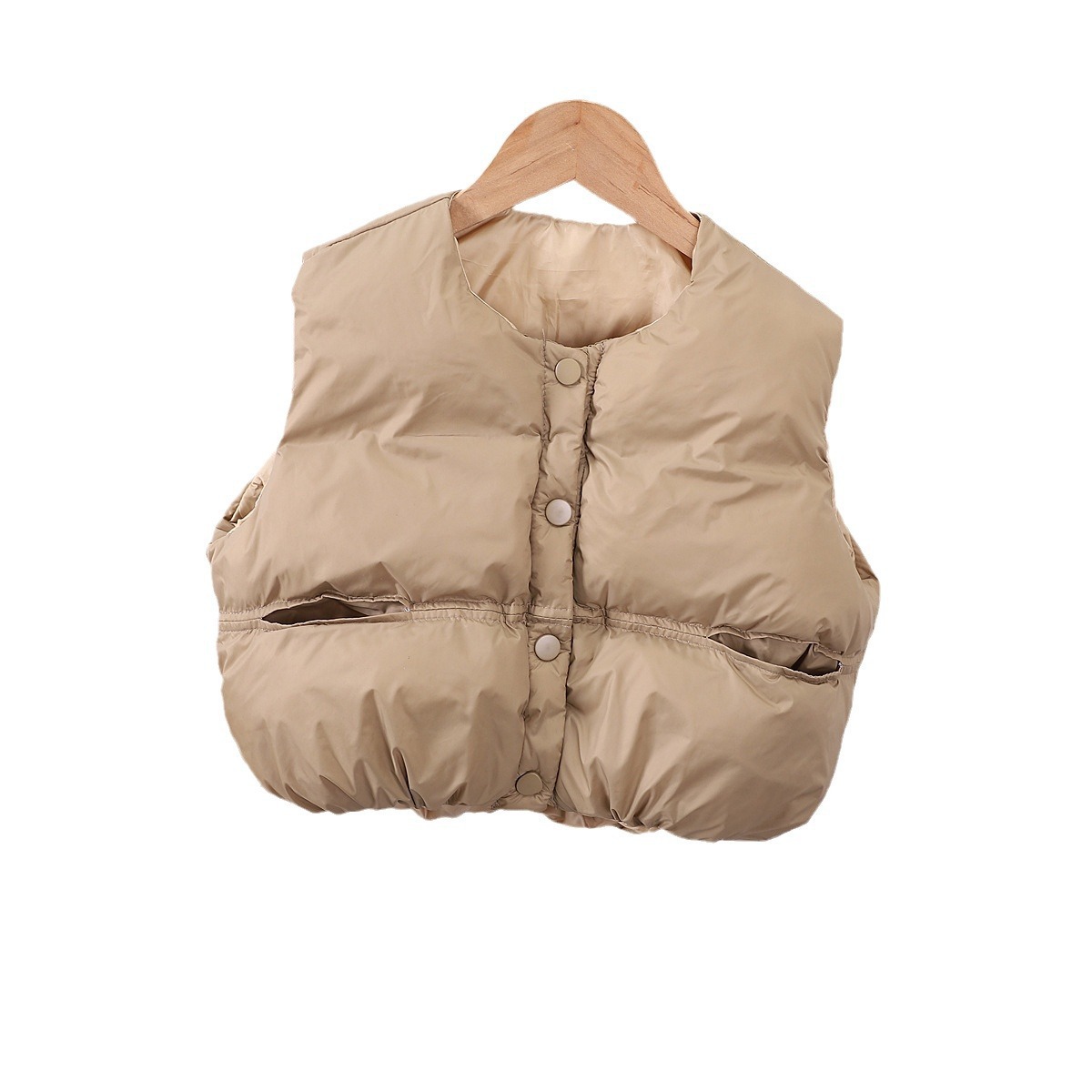 Picture of Boys' Coat Autumn and Winter 2024 New Arrival Boys' Winter Vest Baby Children's Stylish Fashionable Cotton-padded Vest Outer Wear