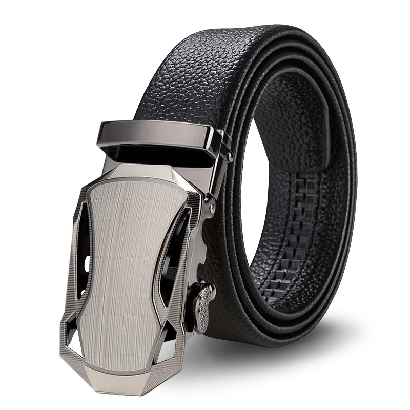 Picture of Men's belt automatic buckle litchi pattern belt business gift online shop clothing accessories gift pants belt factory wholesale