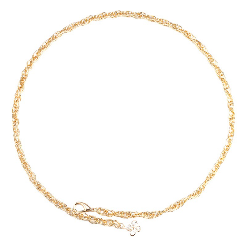 European and American Fashion Waist Chain ins Style Personalized Chain Cross-border Chain Belt Popular Metal Women's Belt