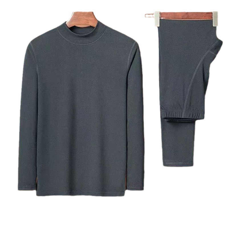 Picture of Winter New Men's Double-Sided Thermal Underwear Set with Self-Heating German Velvet for Middle-Aged Men, Warm Inner Wear for Autumn and Winter, Cold-Proof Base Layer