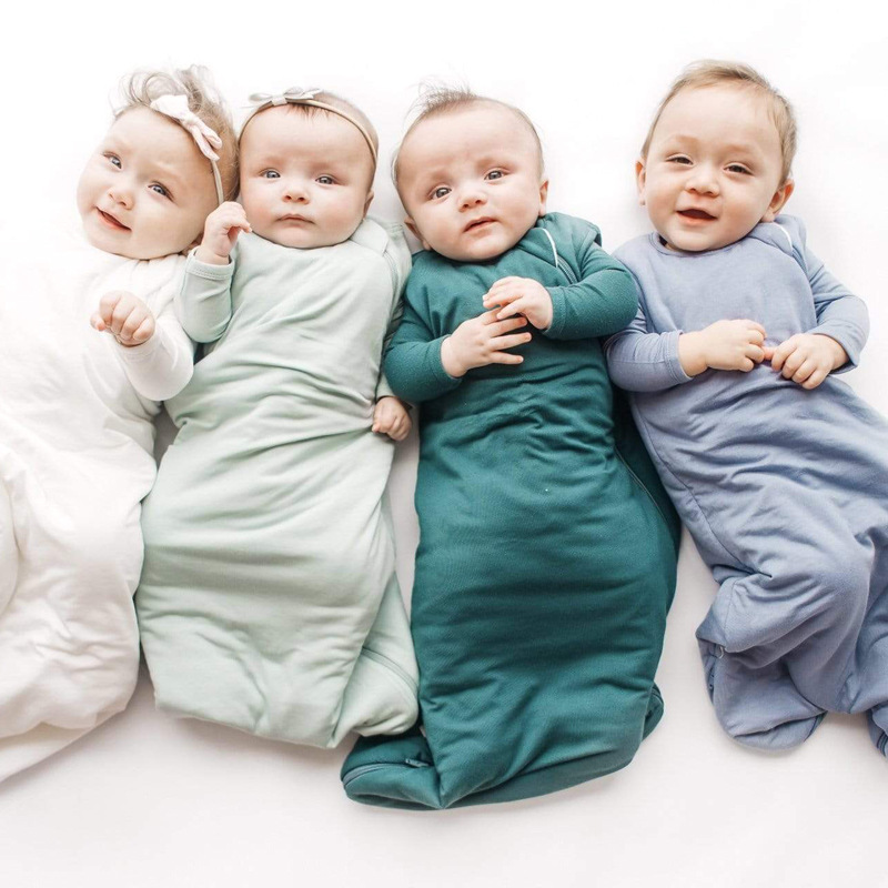 Picture of Bamboo fiber baby sleeping bag baby spring and autumn summer autumn and winter baby newborn constant temperature kick prevention quilt