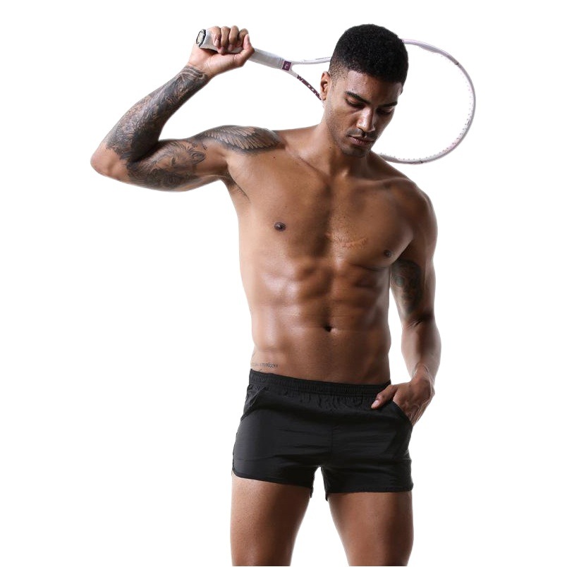 Factory wholesale woven men's pocket pants youth casual pants men's large size loose boxer shorts