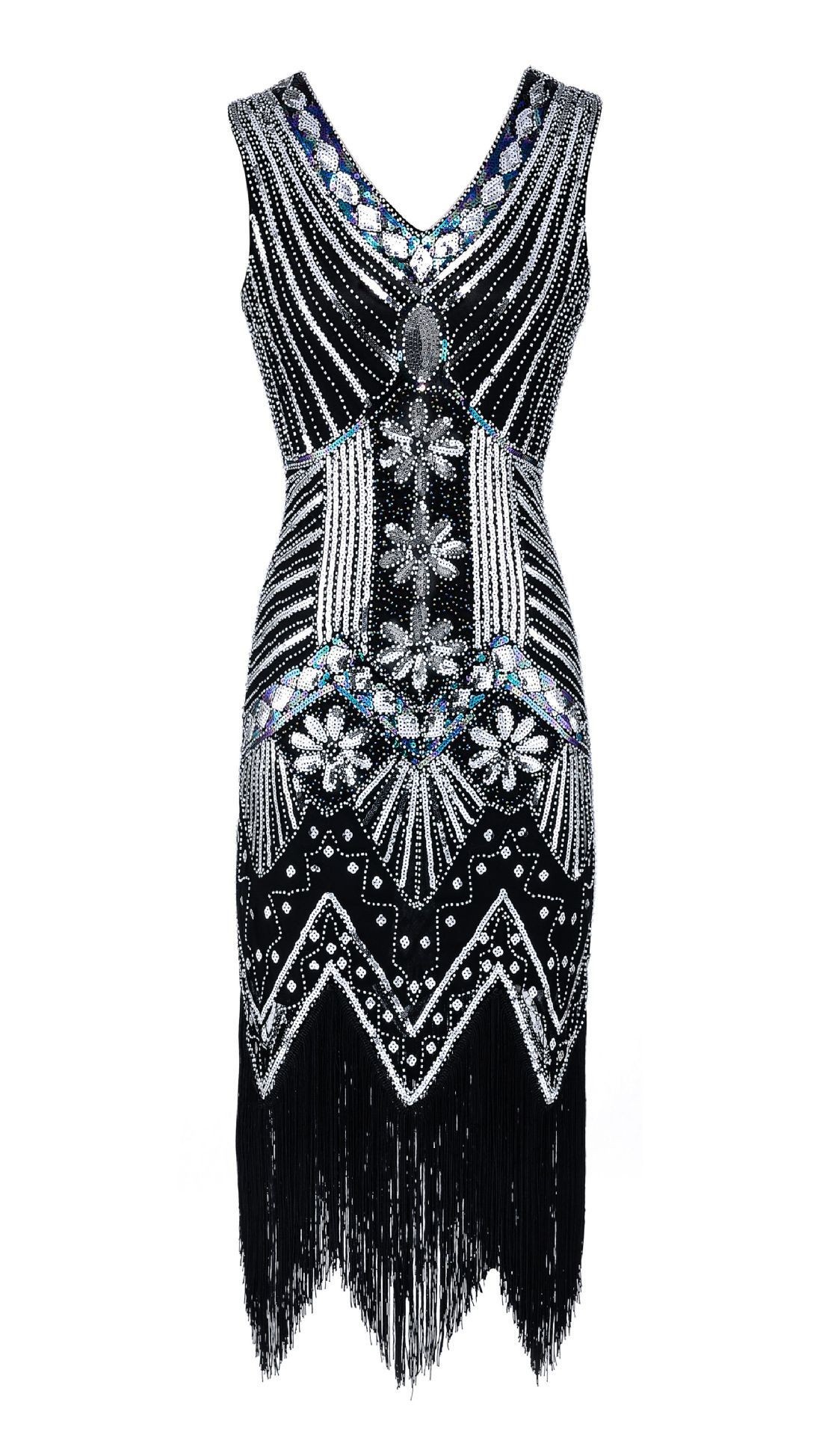Picture of Gatsby Evening Dress Banquet Dress Tassel 1920 Vintage Sequins dress Amazon plus size Women's Dresses