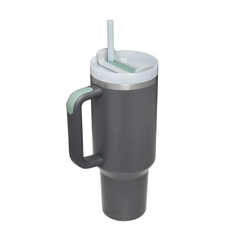 Picture of Cross-border 40oz generation second generation car cup 304 stainless steel handle thermos cup large capacity straw ice cup