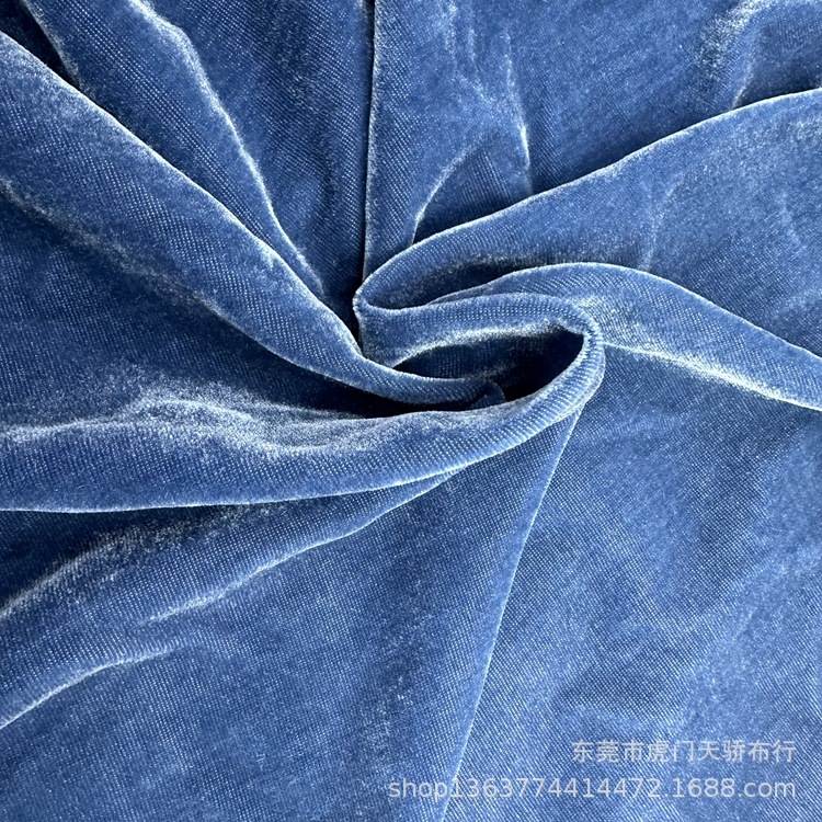 In stock supply good quality velvet fabric woven nylon rayon artificial silk velvet fabric clothing material