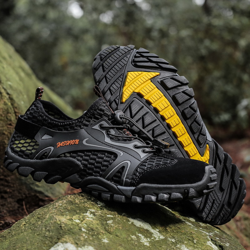 Cross-border outdoor shoes hiking shoes large size 50 water shoes men's shoes hollow breathable foreign trade mountaineering rafting shoes