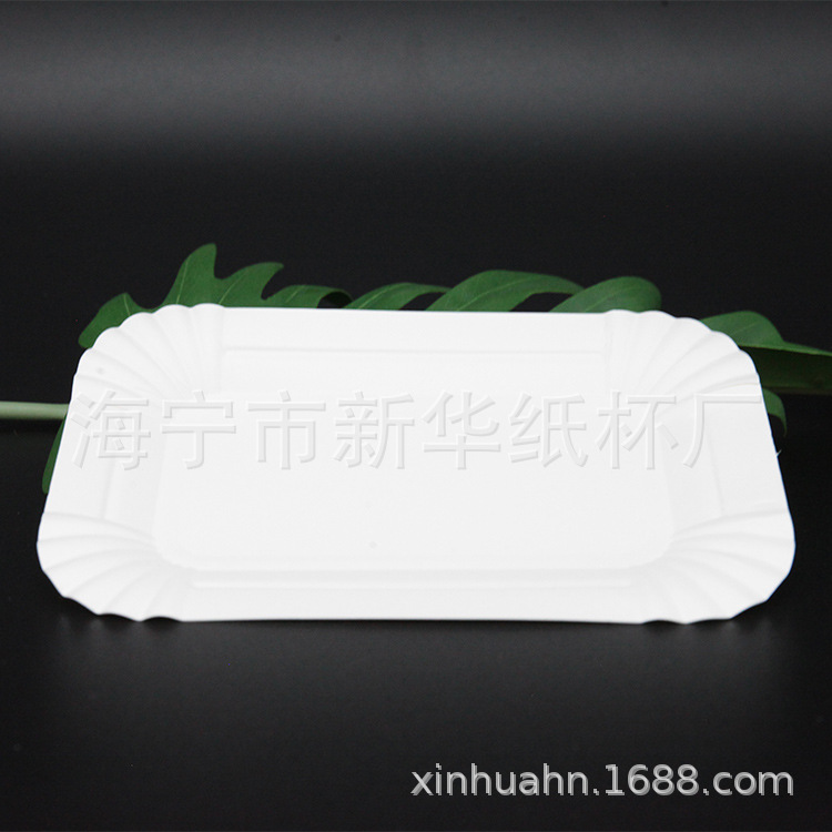 Customized Disposable Square Paper Plate, Multi-Specification Barbecue Plate, Medical Paper Plate